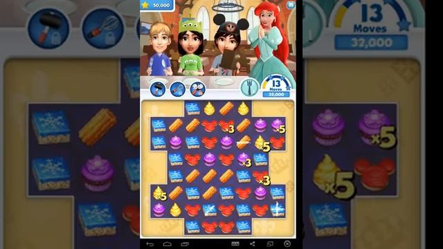 Play Disney Dream Treats - Match Sweets Gameplay Walkthrough Level 9 iOS Android смотреть онлайн