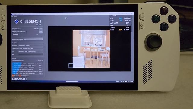 CINEBENCH R23 ROG Ally 25w смотреть онлайн