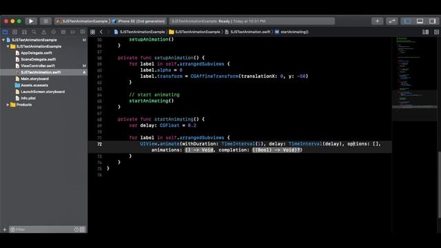iOS Text Animations : SJSTextAnimation смотреть онлайн