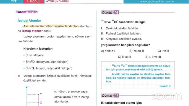 TYT KİMYA: ATOM YAPISI VE PERİYODİK TABLO | CANLI DERS смотреть онлайн