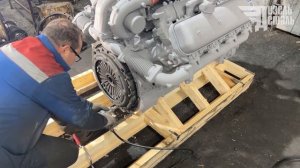 Установка сцепления на двигатель ЯМЗ-7511, стыковка с КПП ЯМЗ-239