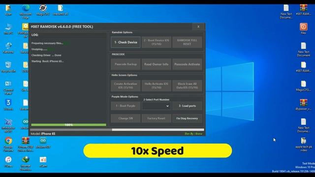FREE iCloud Bypass iPhone 6s,6s+/7,7+/8,8+/x By 007 Ramdisk tool смотреть онлайн