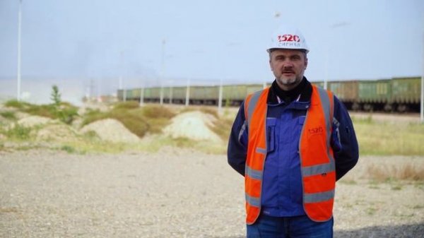 Пуск станции Углесборочная. Хакасия. Промышленный транспорт