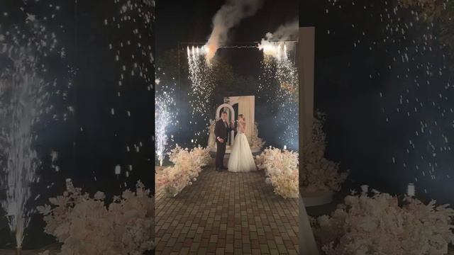 Огнепад пиротехнический водопад на свадьбу Жардин 29.09.24 смотреть онлайн