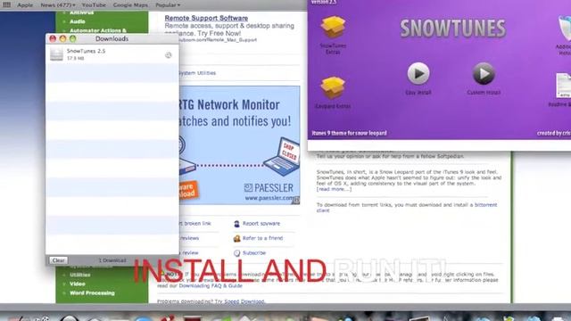 Customize Snow Leopard Menu Bar смотреть онлайн
