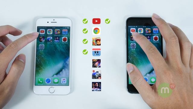 So Sánh iPhone 6, 6 Plus iOS 10.3.3 vs iOS 11 chính thức: Hiệu năng Giảm Mạnh ??? | MANGOTV смотреть онлайн