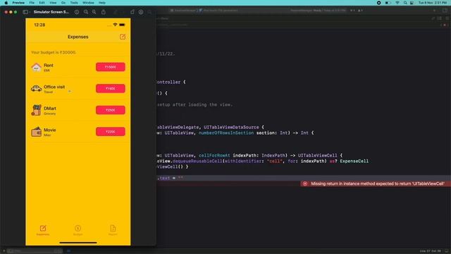 ExpenseManager | iOS + Swift | UIKit смотреть онлайн