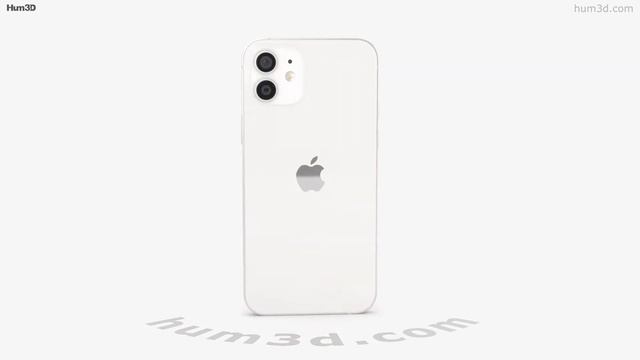 Apple iPhone 12 White 3D model by 3DModels.org смотреть онлайн