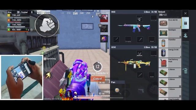 Hacker vs iPhone 12 Bgmi Handcam 4 Finger + Always On Gyro смотреть онлайн