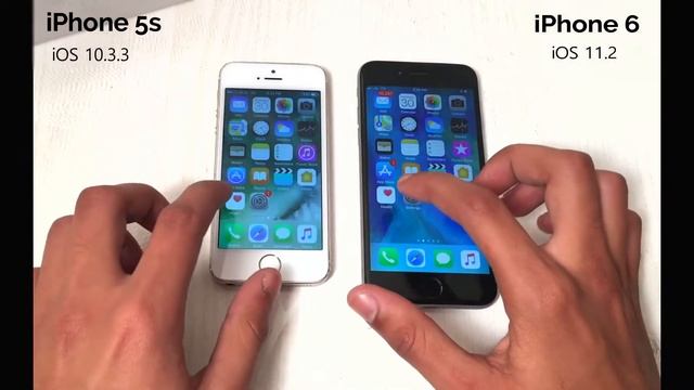 iPhone 5s [iOS 10.3.3] vs iPhone 6 [iOS 11.2] Speedtest😫That was Unexpected 😤 смотреть онлайн