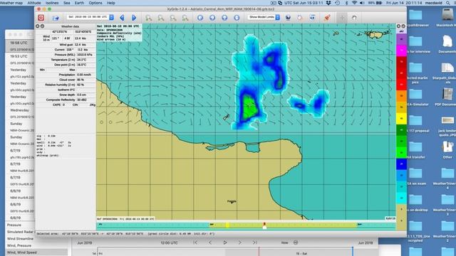 Viewing Simulated Radar (REFC) In XyGrib