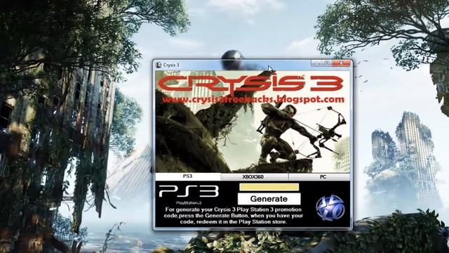 Crysis 3 Key Generator [PC, PS3, Xbox 360] смотреть онлайн