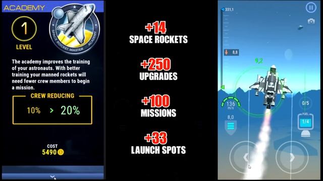 SpaceRocketMaster - spaceFlightSimulator - Space X смотреть онлайн