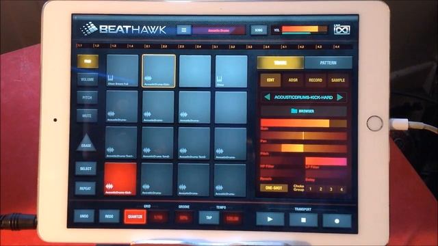 BeatHawk by UVI ACOUSTIC DRUMS Sound Pack Demo for the iPad смотреть онлайн