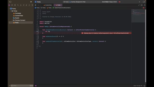 UIViewControllerRepresentable. Как отобразить UIViewController в SwiftUI? смотреть онлайн