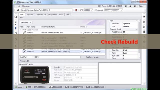 How To Repair ESN, MEID And IMEI MiFi4620L With Qualcomm Tool
