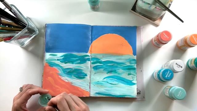 Sunrise Art Journal Process смотреть онлайн