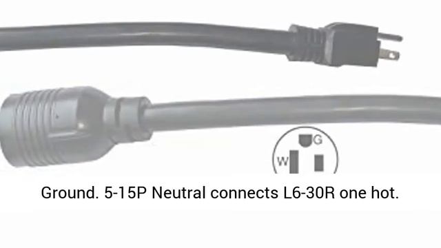 ONETAK NEMA 5-15P to L6-30R 120V 15 Amp Welder Welding Dryer EV Charger Power Cord Adapter- Overvie смотреть онлайн