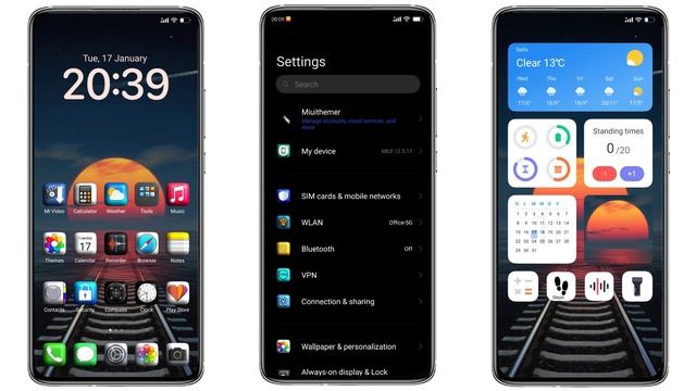 3D Apple iPhone Style MIUI theme Tramonto V13 смотреть онлайн