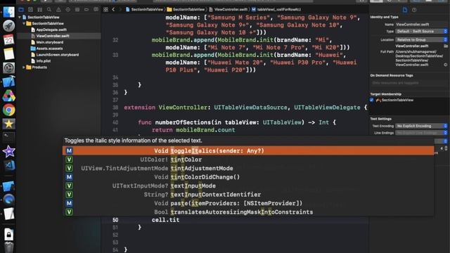 Swift 5 - How to Create UITableView with multiple sections in iOS смотреть онлайн