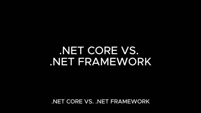 .NET CORE VS .NET FRAMEWORK смотреть онлайн