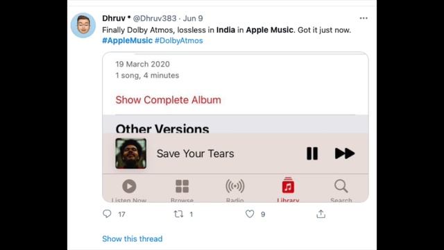 Spatial aur Lossless India mei kab ayega (Apple Music) смотреть онлайн