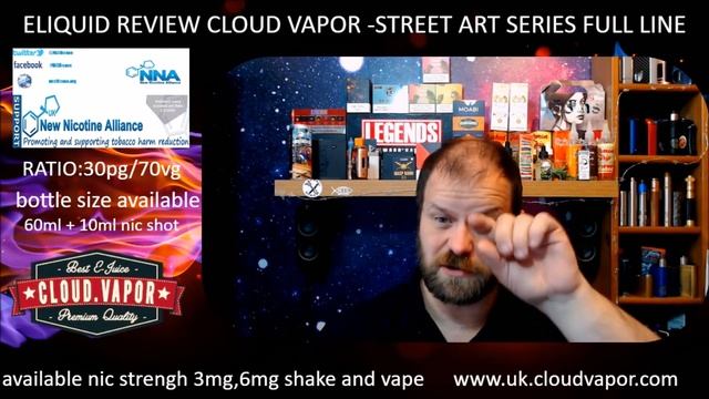 CLOUD VAPOR STREET ART SERIES 5 FLAVOURS ELIQUID REVIEW смотреть онлайн