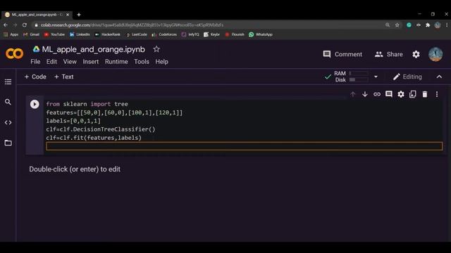 A 6 line code to differentiate Apple & Orange using Machine Learning using Python & Google Colab. смотреть онлайн