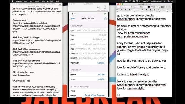 Installing Xen HTML on rootlessJb3 ios 12.0 - 12.1.2 NO COMPUTER NEEDED смотреть онлайн
