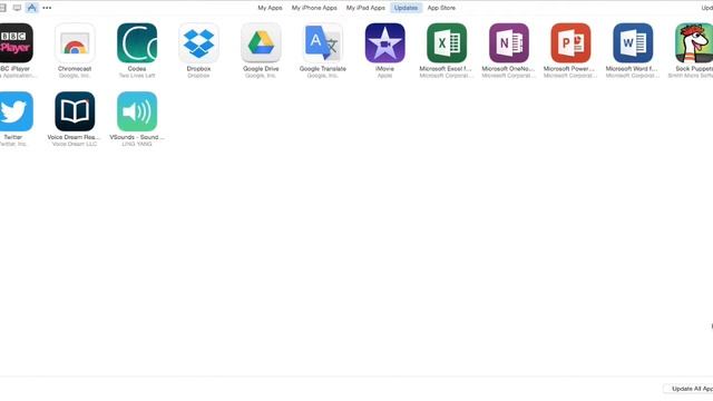 Updating multiple apps in iTunes. смотреть онлайн