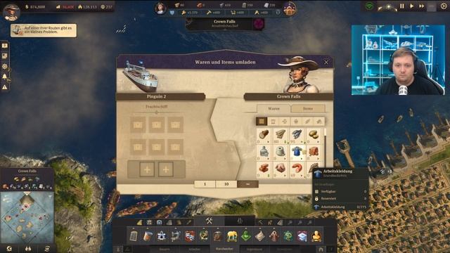 🎮 DLC versunkene Schätze 🏡 Anno 1800 Freies Spiel #24 🏡 Deutsch 🏡 PC смотреть онлайн