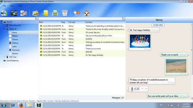 Easily Transfer WhatsApp Messages from Android to iPhone 5S смотреть онлайн