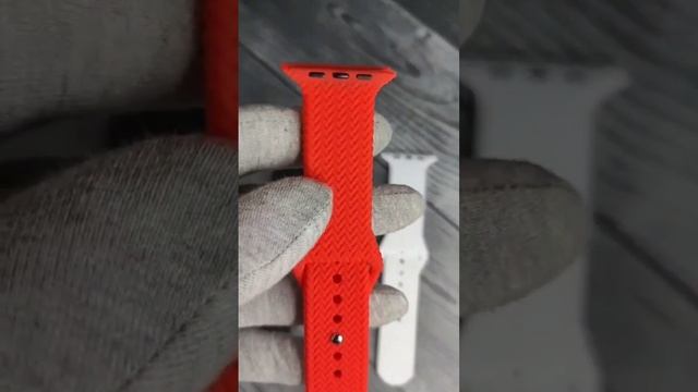 Силиконовый ремешок Плетение для Apple Watch 42/44/45/49 смотреть онлайн