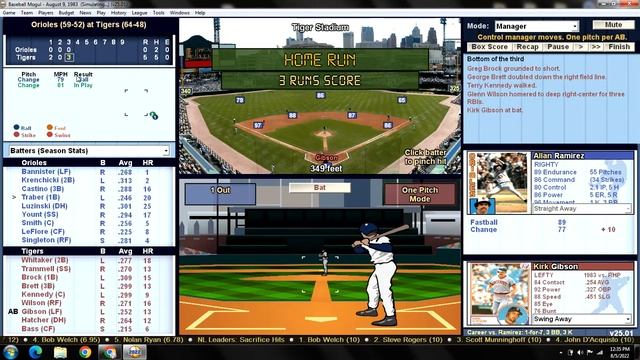 Game 113 - 1983 Detroit Tigers Season Replay v Baltimore Orioles @ Tiger Stadium смотреть онлайн