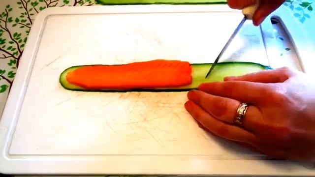 HOW TO MAKE CARROT CUCUMBER FLOWER - CUTTING VEGETABLE & ART IN CUCUMBER GARNISH - CARROT CARVING смотреть онлайн