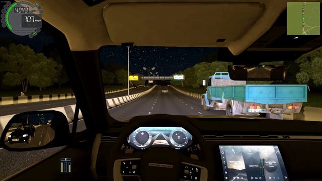 City Car Driving | 2022 Range Rover Autobiography P400 | Clear Night Drive смотреть онлайн