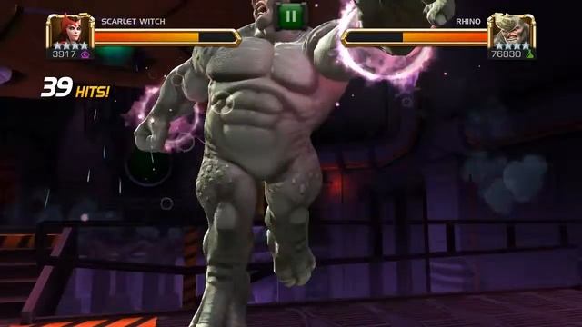 Marvel Contest of Champions Realm of Legends ROL 4 star Scarlet Witch Vs Rhino смотреть онлайн