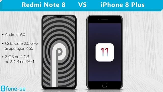 Redmi Note 8 vs iPhone 8 Plus (Comparativo) смотреть онлайн