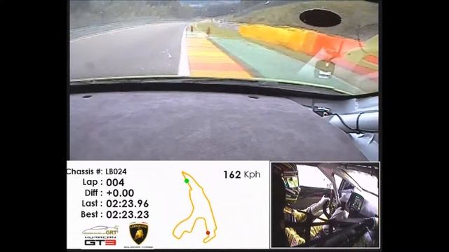 Lamborghini Huracan GT3 on Board, Qually P2, Spa-Francorchamps 2016, Hunter Abbott смотреть онлайн