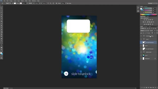 iOS 7 Lock Screen Concept using Photoshop смотреть онлайн