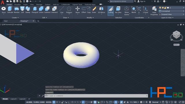 Auto CAD 3D Tutorial Bangla for Engineering Drawing class - 05 || HPCBD смотреть онлайн