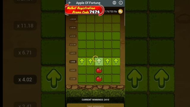 Apple of fortune Melbet game ||melbet apple of fortune hack|| melbet apple game|| melbet +🔞. смотреть онлайн