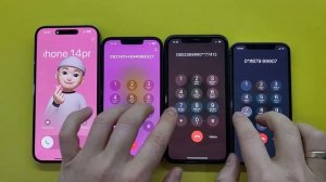 Crazy Four Incoming Call iPhone X vs 14pro vs 13pro vs 11