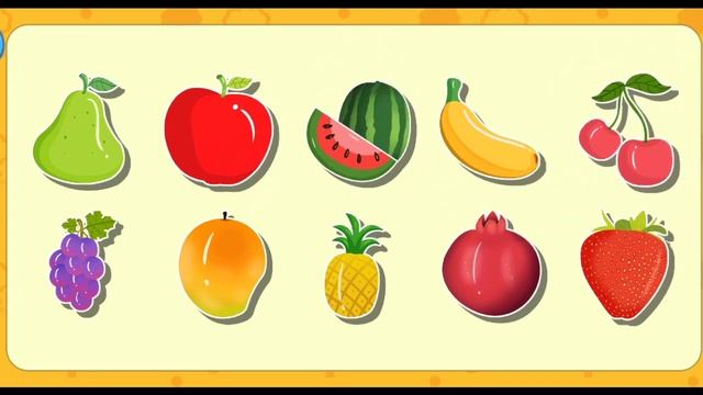 Fruits Names For Kids | Apple, mango, banana....| Edutots Junior смотреть онлайн