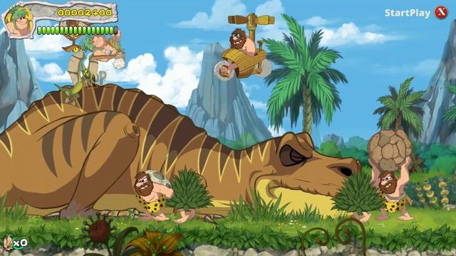 New Joe & Mac Caveman Ninja walkthrough Stage 1 Clear Switch смотреть онлайн