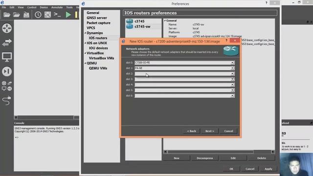 How to Setup GNS3 1.2.3 IOS c7200 15 - Cómo Configurar GNS3 1.2.3 IOS c7200 15 смотреть онлайн