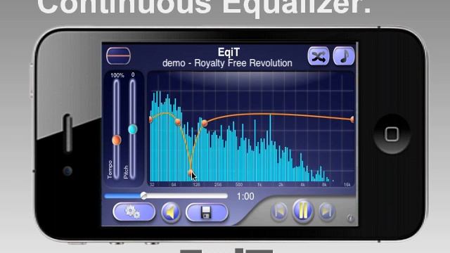 EqiT for iOS. Tempo/Pitch Shift and Continuous Equalizer. смотреть онлайн