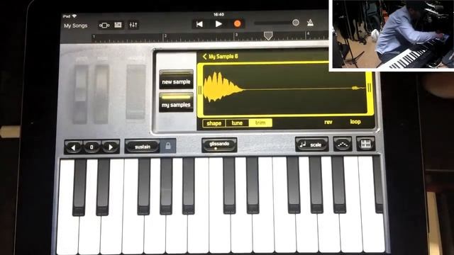 GarageBand iOS 11 - using ONLY the sampler to make a tune... смотреть онлайн