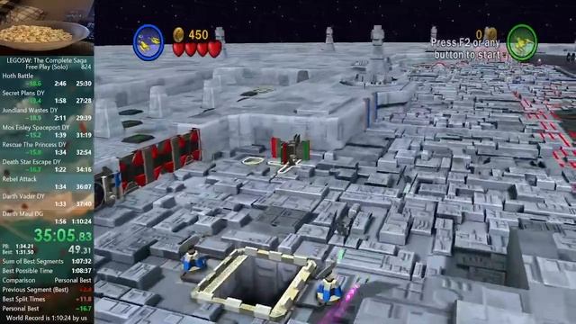 [Former WR] LEGO Star Wars: The Complete Saga Free Play Speedrun in 1:09:54 смотреть онлайн