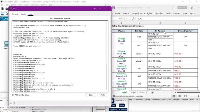 10.4.3 Packet Tracer - Configuracion Basica Del Dispositivo (Resolución)